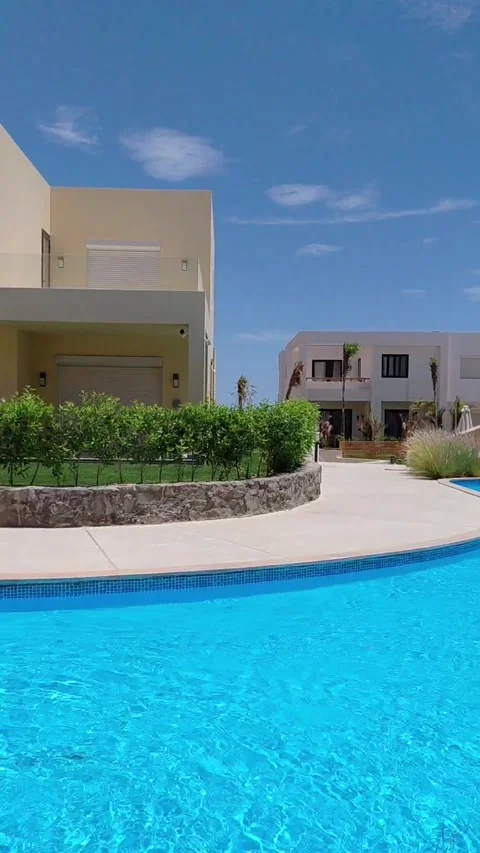 A modern residential complex in Hurghada Stock Footage 336234679