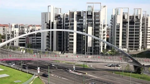 Modern residential district Video stock 69158839
