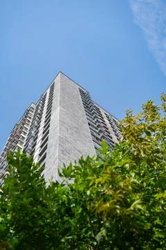 Modern residential skyscraper Stock Photos