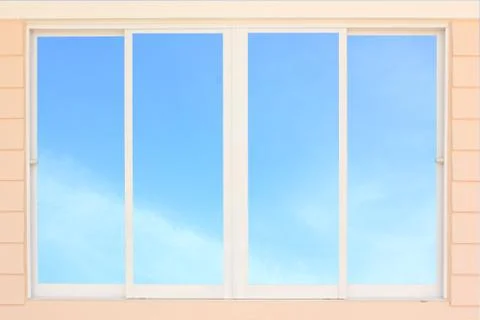 Modern residential window Stock Photos