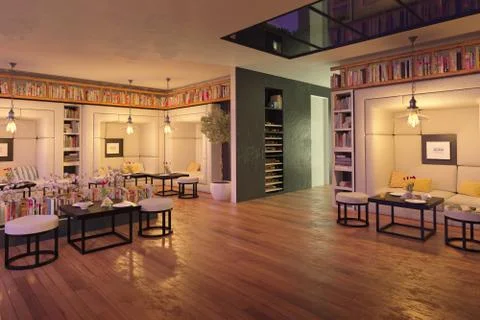 Modern restaurant Stock Illustration