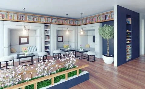 Modern restaurant Stock Illustration