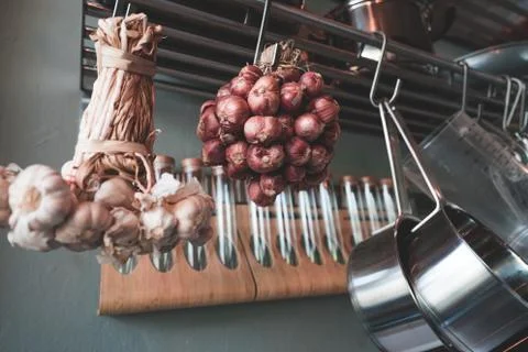 Modern Restaurant Kitchen Interior 3 Stock Photos