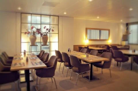 Modern restaurant Stock Photos