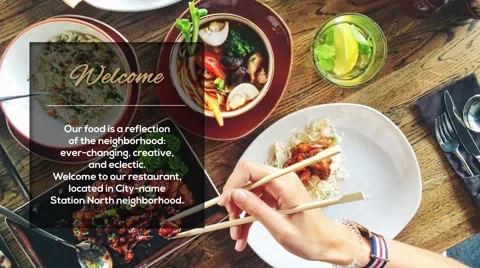 Modern Restaurant Presentation Stock After Effects