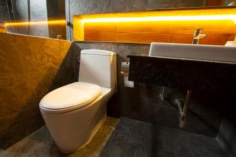 Modern restroom interior Foto stock