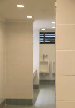 Modern restroom Stock Photos
