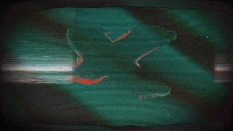 Modern Retro Glitch TV Effect for Digital Storytelling Stock Footage 303134345