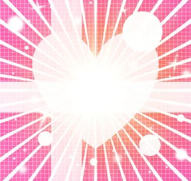 Modern retro heart Stock Illustration