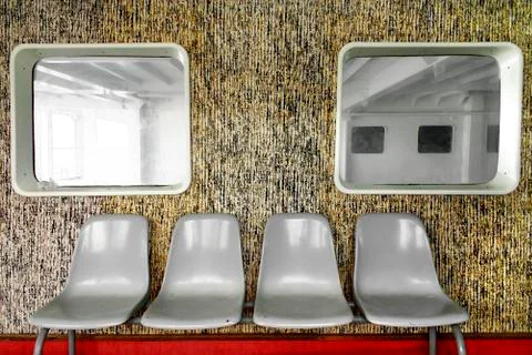 Modern retro interior design Stock Photos