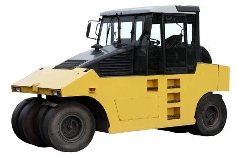 Modern road roller. Stock Photos