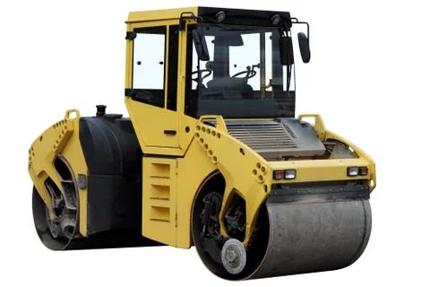 Modern road roller. Stock Photos