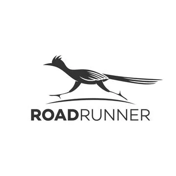 Modern road running logo. Vector illustration. Stock Illustration
