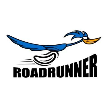 Modern road running logo. Vector illustration. Stock Illustration