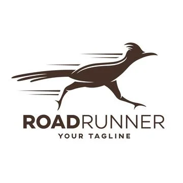 Modern road running logo. Vector illustration. Stock Illustration