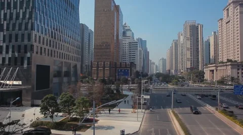 Modern roads and skyscrapers in Guangzhou China Stock-Footage 59134173