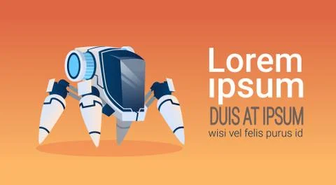 Modern Robot Artificial Intelligence Technology Stock Illustration