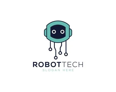 Modern Robot Tech Logo Design	 Illustrazione stock