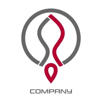 Modern rocket logo Stock Illustration