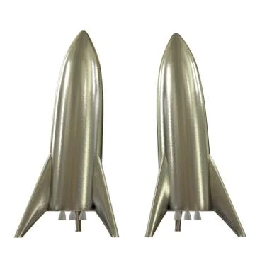 Modern Rocket Ready to Launch Illustrazione stock