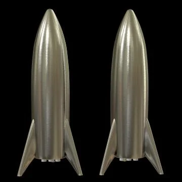 Modern Rocket Ready to Launch Illustrazione stock