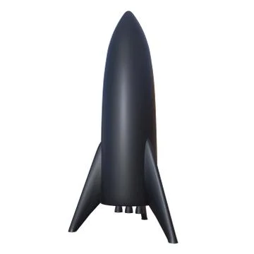 Modern Rocket Ready to Launch Stock Illustration