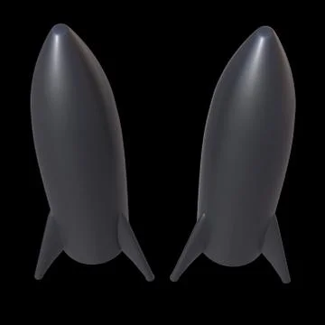 Modern Rocket Ready to Launch Illustrazione stock