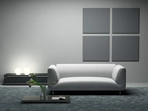 Modern room Stock Illustration