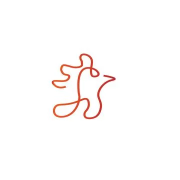 Modern Rooster logo Stock Illustration