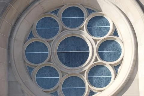 Modern Rose window Stock Photos