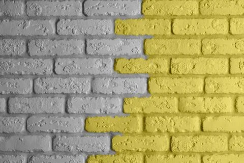 Modern rough white brick interior wall background Stock Photos