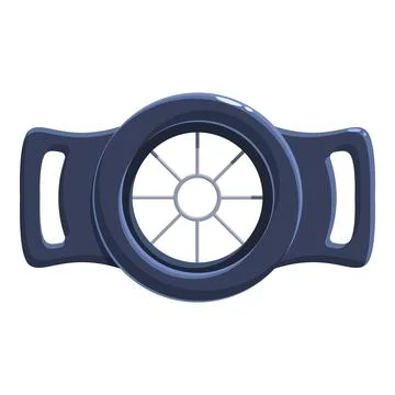Modern round ventilation grille with fixing buckles enhancing air circulation Ilustración de archivo