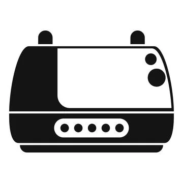 Modern router connecting and transmitting signal icon Stock Illustration