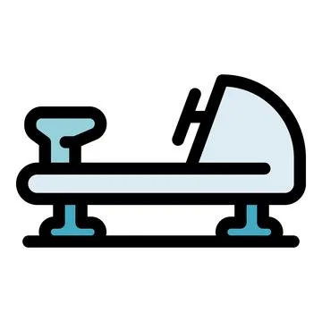 Modern rowing machine for indoor exercise and training Stock Illustration