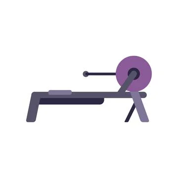 Modern rowing machine providing full body workout Stock Illustration
