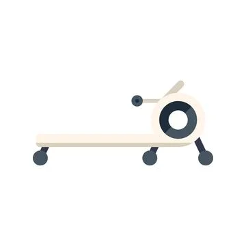 Modern rowing machine providing full body workout Stock Illustration