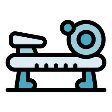 Modern rowing machine providing low impact cardiovascular workout Stock Illustration