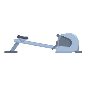 Modern rowing machine for working out at home Stock Illustration