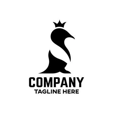 Modern Royal Penguin logo. Stock Illustration