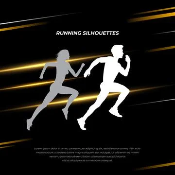 Modern running abstract background with geometric style. Running background 스톡 일러스트