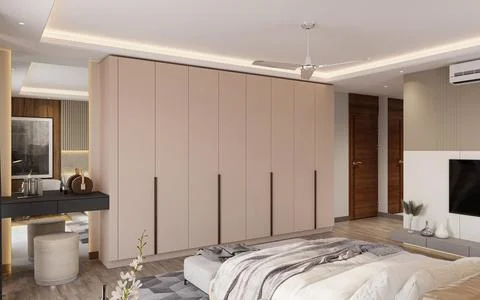 Modern Rustic Combining Contemporary and Natural Elements in Your Bedroom -  Illustrazione stock