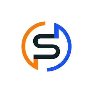Modern s logo 스톡 일러스트