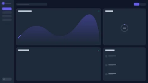 Modern saas dashboard interface with data analytics charts motion animation Stock-Footage 347094541