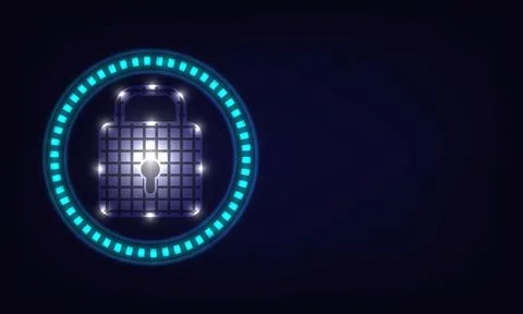 Modern safety digital background Stock-Illustration