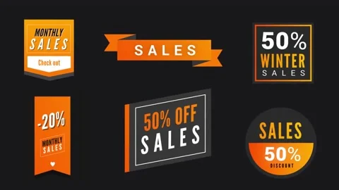 Modern Sales Badges Stock After Effects