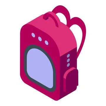 Modern school backpack presenting a sleek and innovative design Illustrazione stock