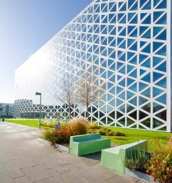 Modern school building Stock Photos