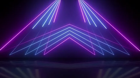 Modern Sci-Fi Light Streaks and Laser Beams | Digital Motion Glow 4K 動画素材 304949059