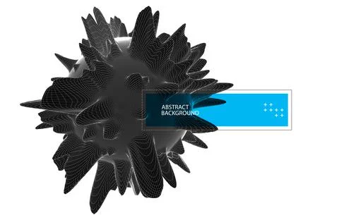 Modern science and technology background. Abstract sphere. Stock Illustration