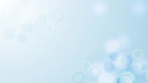 Modern science background with lines, dots and hexagons. Wave flow abstract Stock Illustration